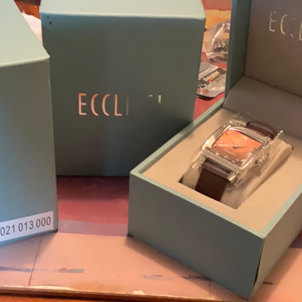 Beautiful sterling silver ecclissi watch nwot